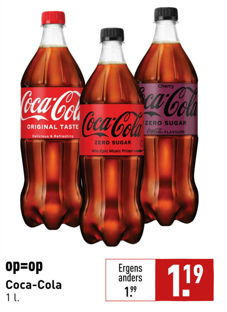 Coca-Cola   cola folder aanbieding bij  Aldi - details