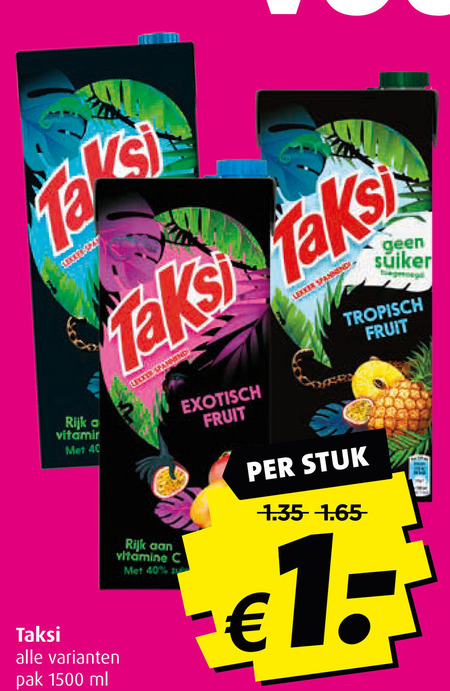 Taksi   fruitdrank folder aanbieding bij  Boni - details