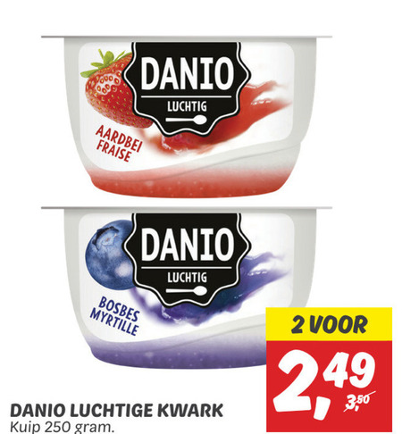 Danone Danio   kwark folder aanbieding bij  Dekamarkt - details