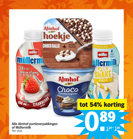 Almhof   toetje, vruchtenyoghurt folder aanbieding bij  Albert Heijn - details