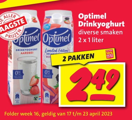 Optimel Drinkyoghurt Folder Aanbieding Bij Nettorama - Details