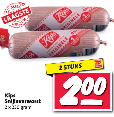 Kips Leverworst Folder Aanbieding Bij Nettorama Details