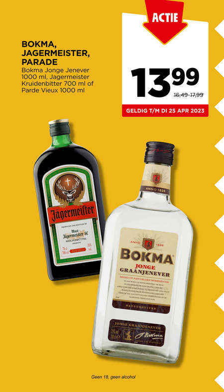 Jagermeister   jenever, kruidenbitter folder aanbieding bij  Jumbo - details