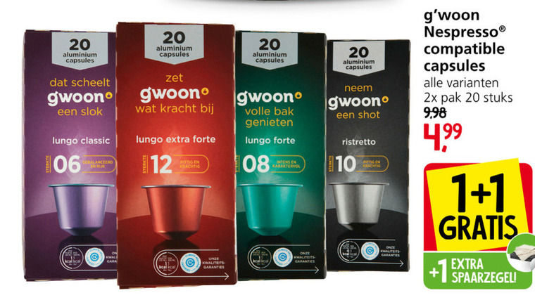 lekken Effectief wij Gwoon koffiecups folder aanbieding bij Jan Linders - details