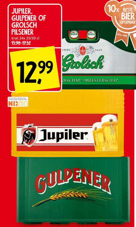 Jupiler   krat bier folder aanbieding bij  Jan Linders - details