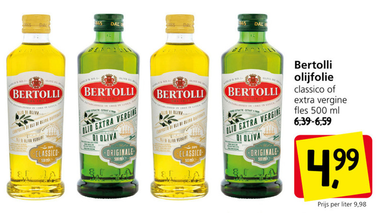 Bertolli Olijfolie Folder Aanbieding Bij Jan Linders Details