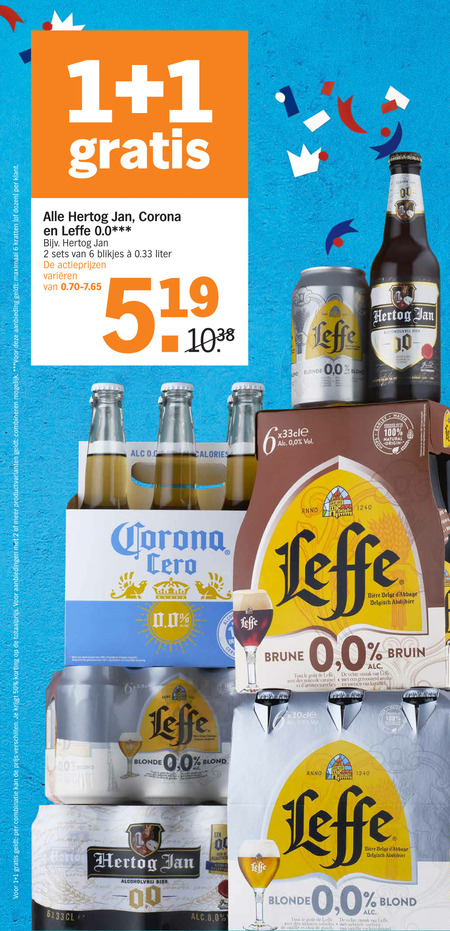 Corona   alcoholvrij bier folder aanbieding bij  Albert Heijn - details