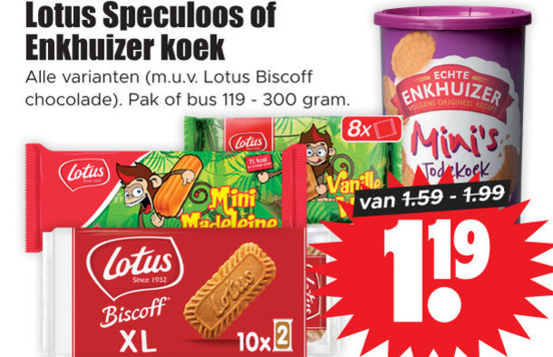 Enkhuizer   koek, speculaas folder aanbieding bij  Dirk - details