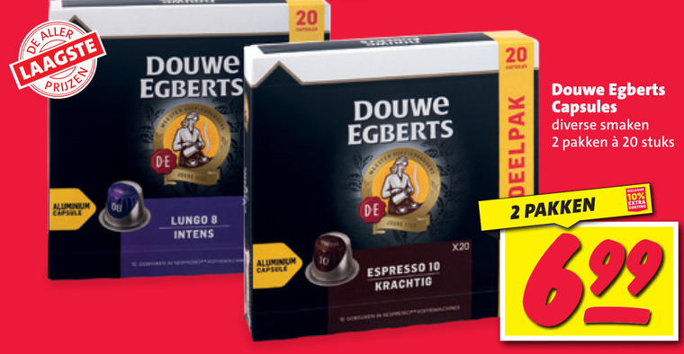 Douwe Egberts koffiecups aanbieding bij Nettorama details