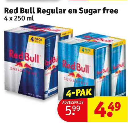 Red Bull   energiedrank folder aanbieding bij  Kruidvat - details