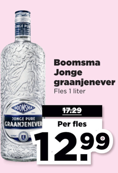 Boomsma   jenever folder aanbieding bij  Plus - details