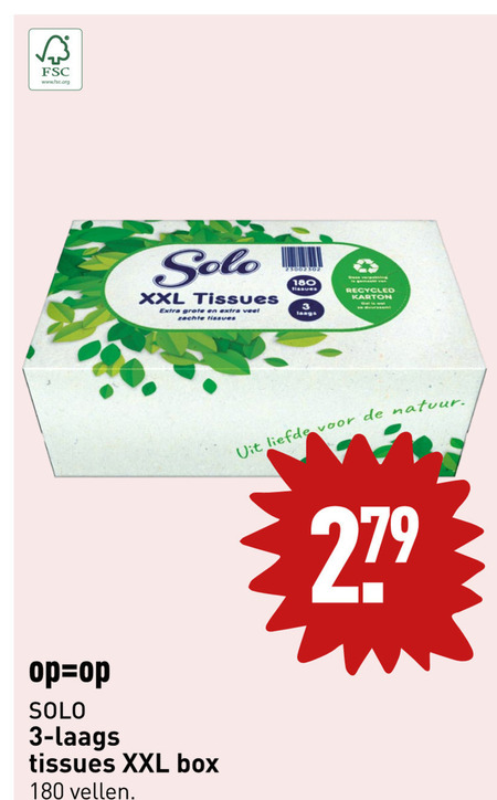 Solo   tissue folder aanbieding bij  Aldi - details