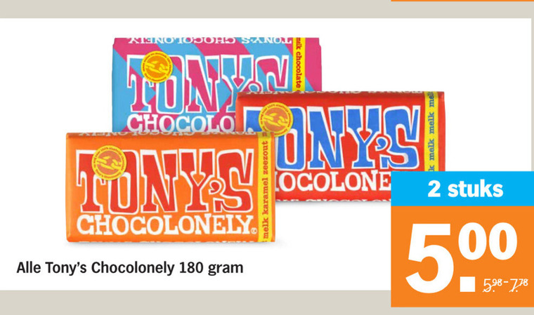 Tony Chocolony   chocolade folder aanbieding bij  Albert Heijn - details