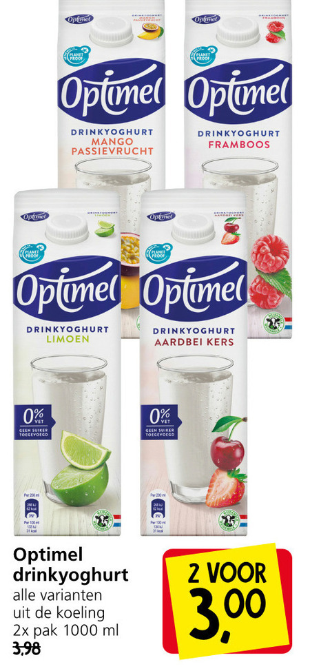 Optimel Drinkyoghurt Folder Aanbieding Bij Jan Linders - Details