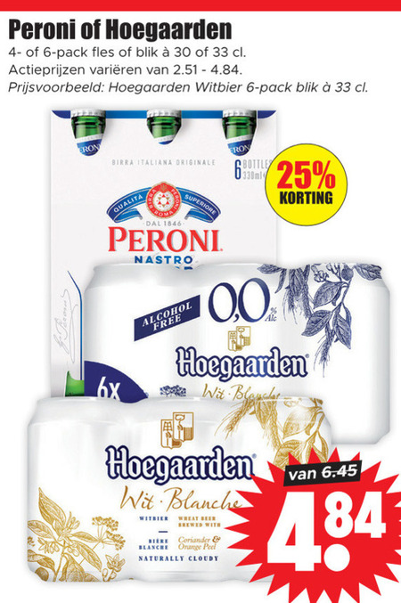 Hoegaarden   speciaalbier, witbier folder aanbieding bij  Dirk - details