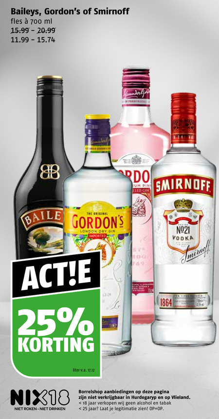 Gordons   gin, wodka folder aanbieding bij  Poiesz - details