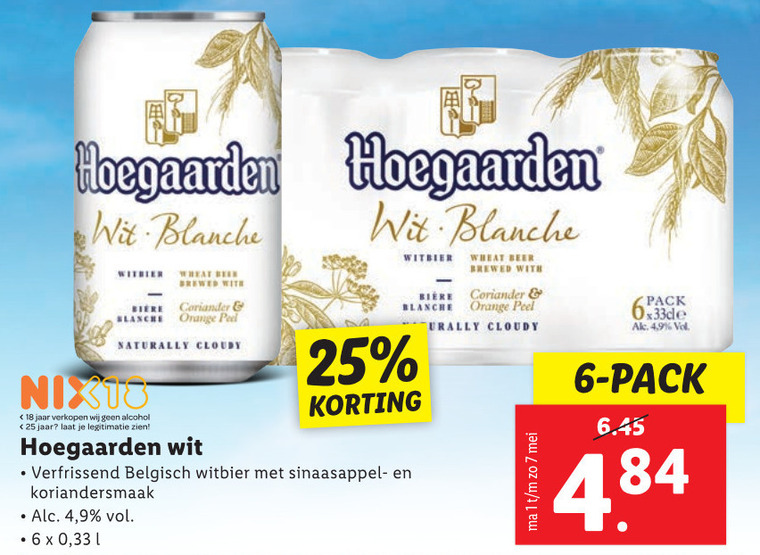 Hoegaarden   witbier folder aanbieding bij  Lidl - details