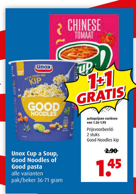 Unox   noodles, soep folder aanbieding bij  Boni - details