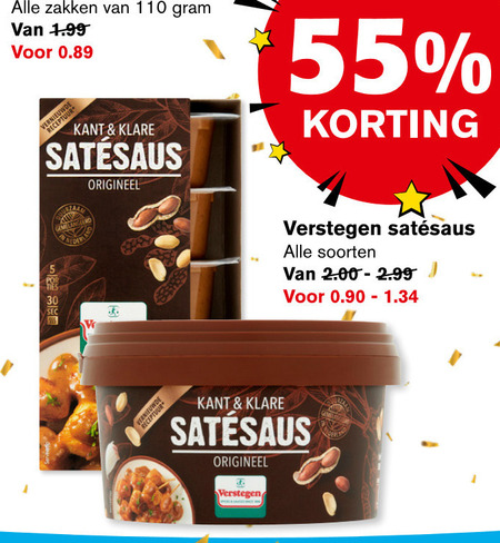 Verstegen Satesaus Folder Aanbieding Bij Hoogvliet Details