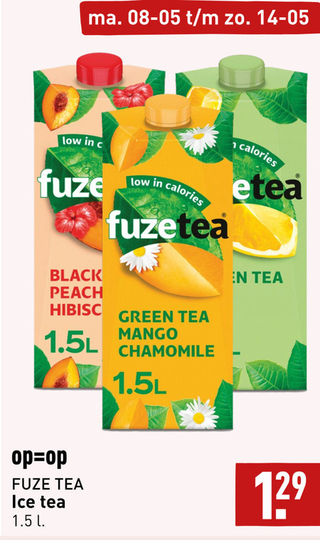 Fuze Tea   ice tea folder aanbieding bij  Aldi - details