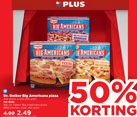 Dr Oetker   diepvriespizza folder aanbieding bij  Plus - details