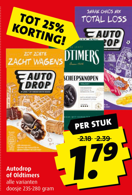 Oldtimers Drop Snoep Folder Aanbieding Bij Boni Details