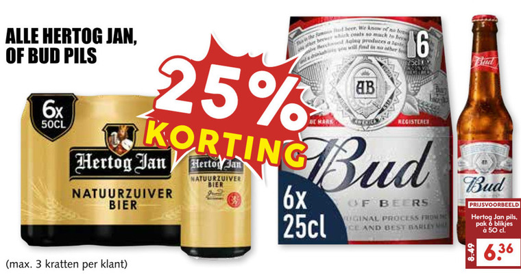 Bud Krat Bier Blikje Bier Folder Aanbieding Bij Mcd Supermarkt Basis