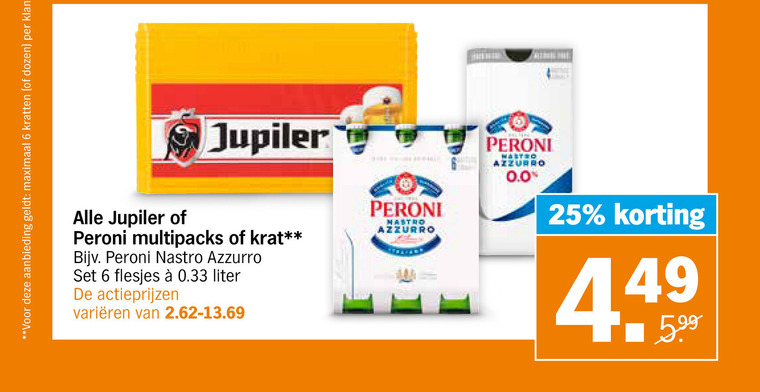 Jupiler Blikje Bier Speciaalbier Folder Aanbieding Bij Albert Heijn