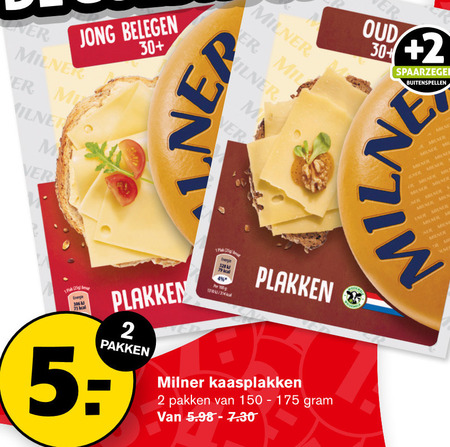 Milner Kaasplakken Folder Aanbieding Bij Hoogvliet - Details