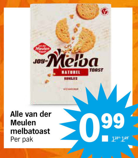 Van der Meulen   toast folder aanbieding bij  Albert Heijn - details