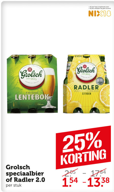 Grolsch Speciaalbier Radler Bier Folder Aanbieding Bij Coop Details