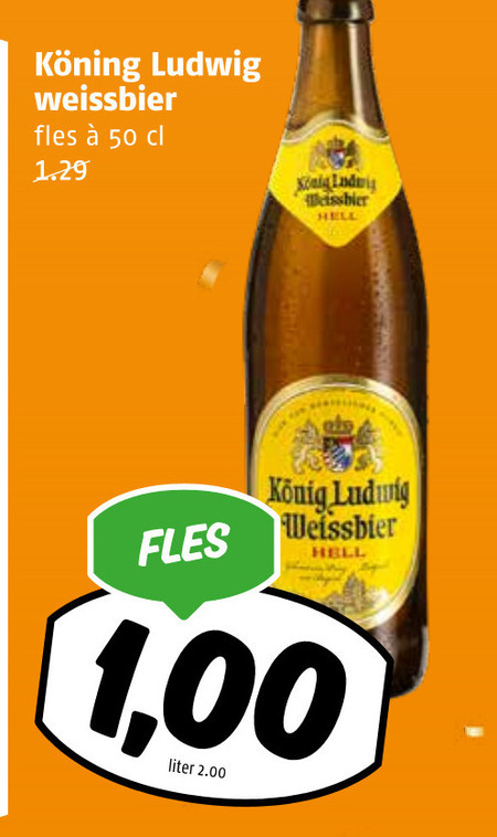 Konig Ludwig   witbier folder aanbieding bij  Poiesz - details