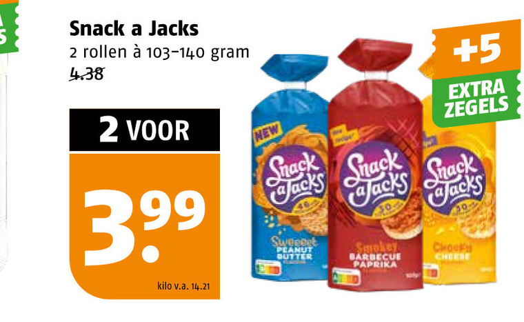 Snack a Jacks   rijstwafels folder aanbieding bij  Poiesz - details