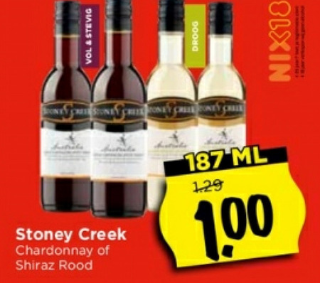 Stoney Creek Rode Wijn, Witte Wijn Folder Aanbieding Bij Vomar - Details