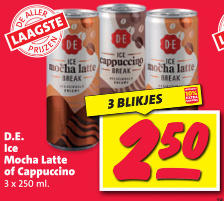 Douwe Egberts   ijskoffie folder aanbieding bij  Nettorama - details