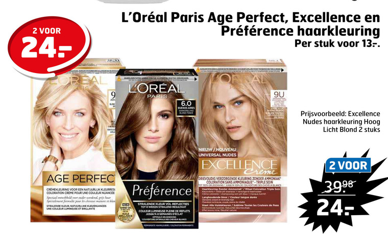 L Oreal   haarkleuring folder aanbieding bij  Trekpleister - details