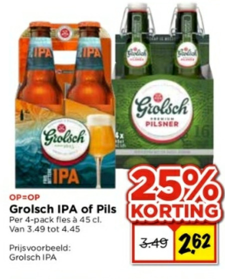 Grolsch Flesje Bier Speciaalbier Folder Aanbieding Bij Vomar Details