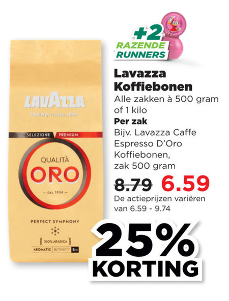 Lavazza   koffiebonen folder aanbieding bij  Plus Vandaag - details