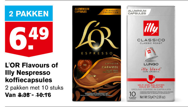 Douwe Egberts L Or   koffiecups folder aanbieding bij  Hoogvliet - details