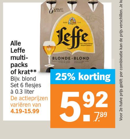 Leffe Blikje Bier Speciaalbier Folder Aanbieding Bij Albert Heijn Details