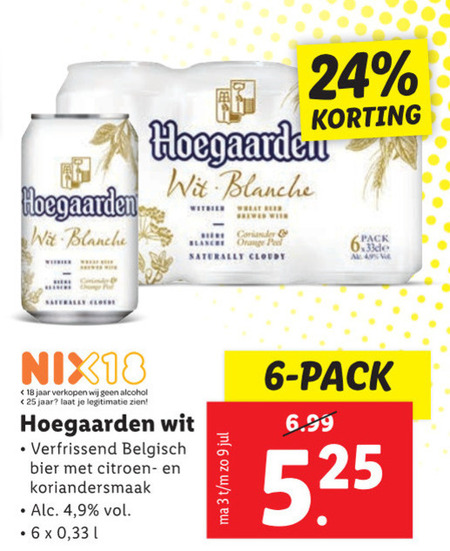 Hoegaarden   witbier folder aanbieding bij  Lidl - details