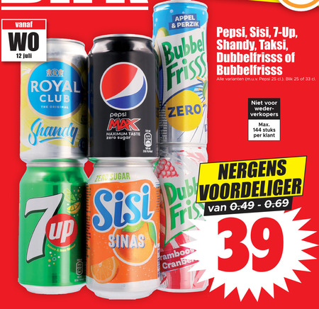 Royal Club   frisdrank, cola folder aanbieding bij  Dirk - details