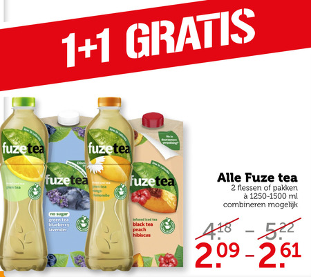 Fuze Tea   ice tea folder aanbieding bij  Coop - details