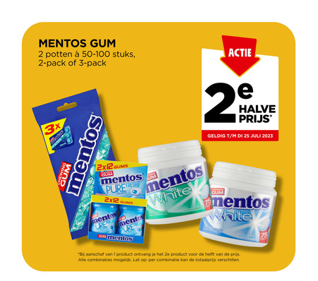 Mentos   kauwgom folder aanbieding bij  Jumbo - details