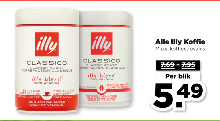 Illy   koffie, koffiebonen folder aanbieding bij  Plus Vandaag - details