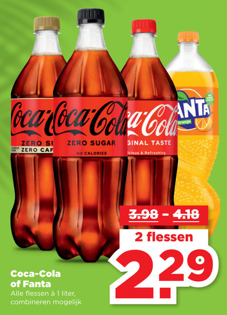 Coca-Cola   frisdrank, cola folder aanbieding bij  Plus Vandaag - details