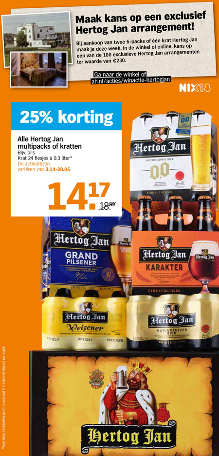 Hertog Jan Blikje Bier Speciaalbier Folder Aanbieding Bij Albert Heijn Details