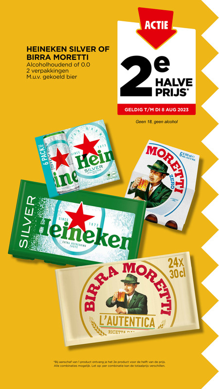 Heineken Silver Blikje Bier Krat Bier Folder Aanbieding Bij Jumbo Details