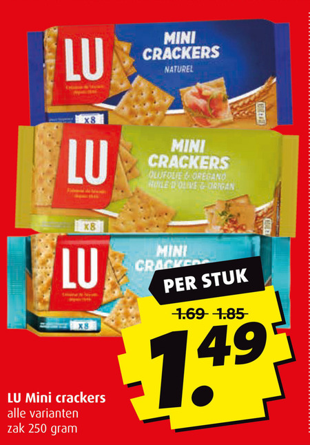 Lu   crackers folder aanbieding bij  Boni - details