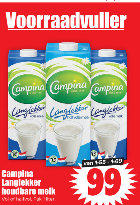 Campina Melk Folder Aanbieding Bij Dirk Details